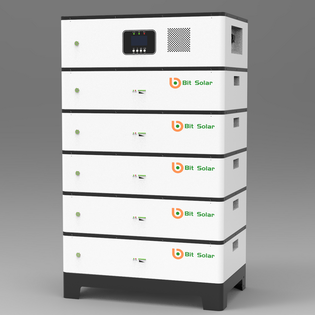 Bit Solar 51.2V 25KWH Stackable Battery 48V 25KWH Home Inverter Battery All In One